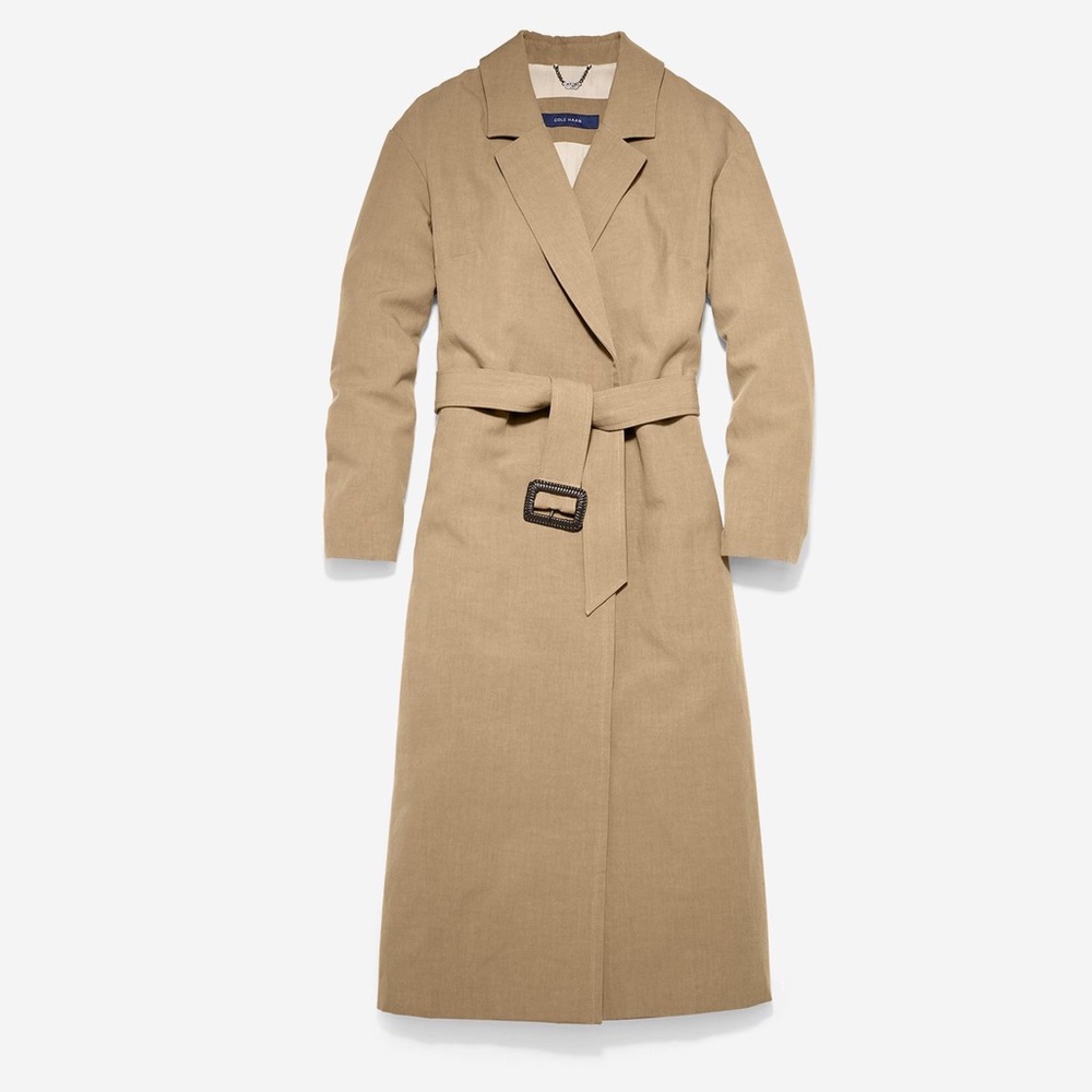 Cole Haan Maxi Linen Trench Coat. New w/tags!